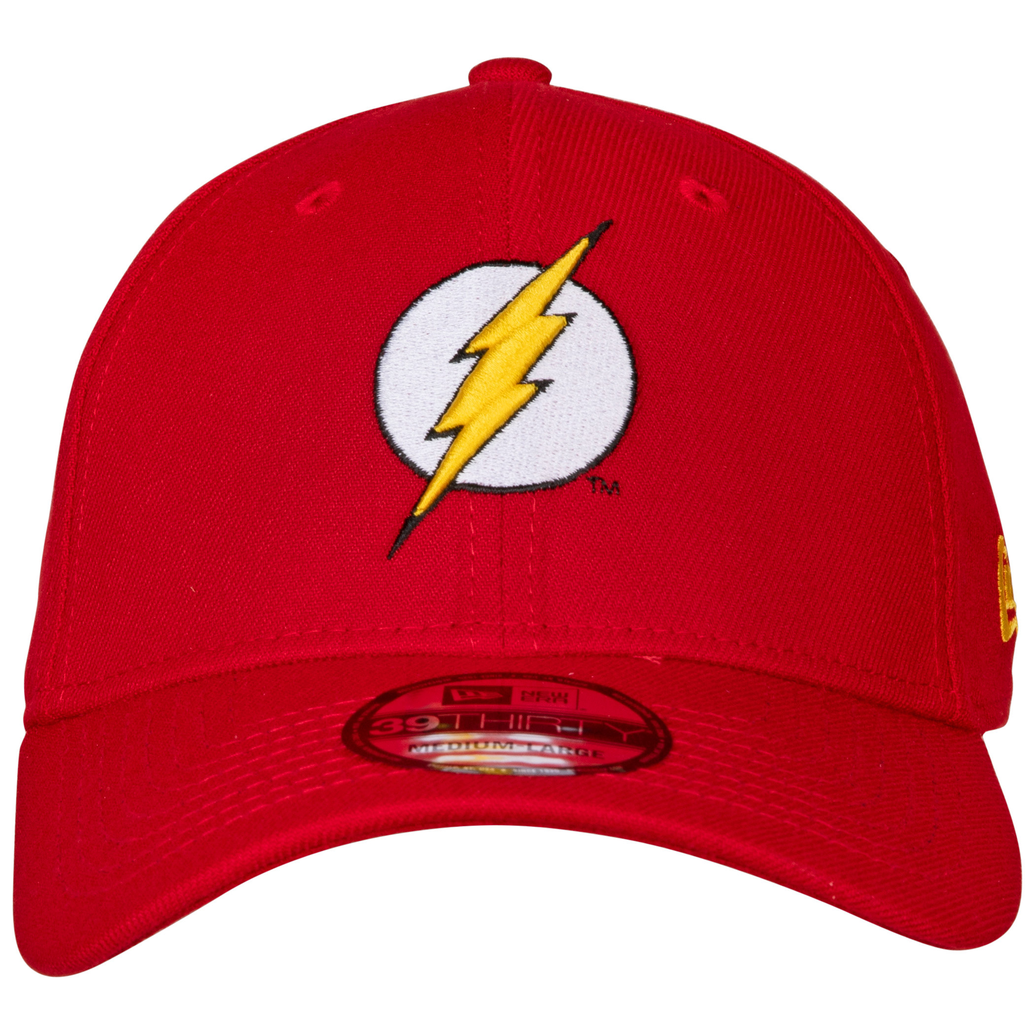 The Flash Classic Symbol Color Block New Era 39Thirty Fitted Hat